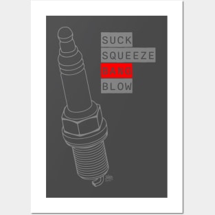 Spark Plug - Suck, Squeeze, Bang, Blow Posters and Art